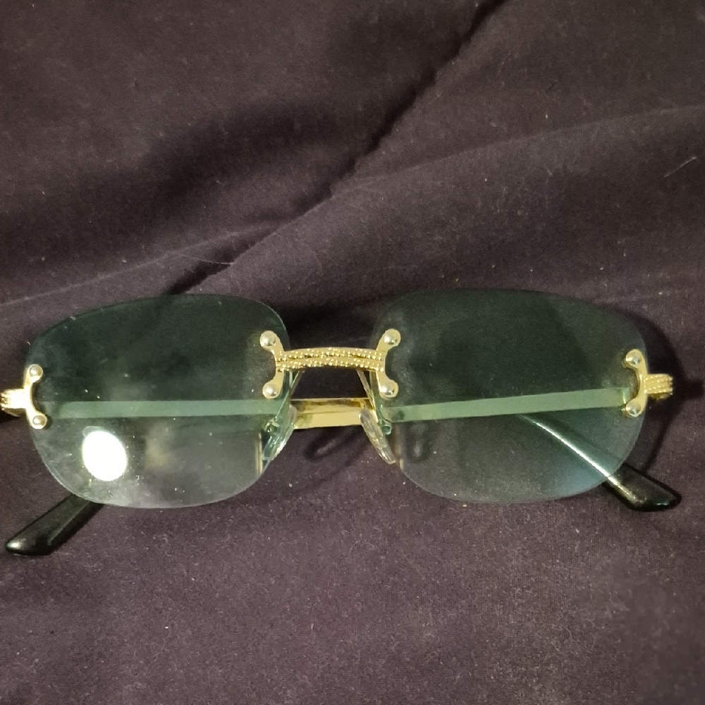 Gold and Black Men's Sunglasses